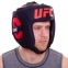 Шлем боксерский с полной защитой кожаный UFC PRO UHK-75061 L-XL черный 6
