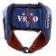 Шлем боксерский профессиональный кожаный AIBA VELO 3081 S-XL синий 3