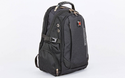 Рюкзак городской VICTOR 7603 (PL, р-р 48x20x30см, черный)